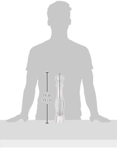 image:imagePeugeot Nancy Manual Salt Mill Transparent Adjustable Grinder for Rock Salt Acrylic Clear 7 inches38cm15Inch