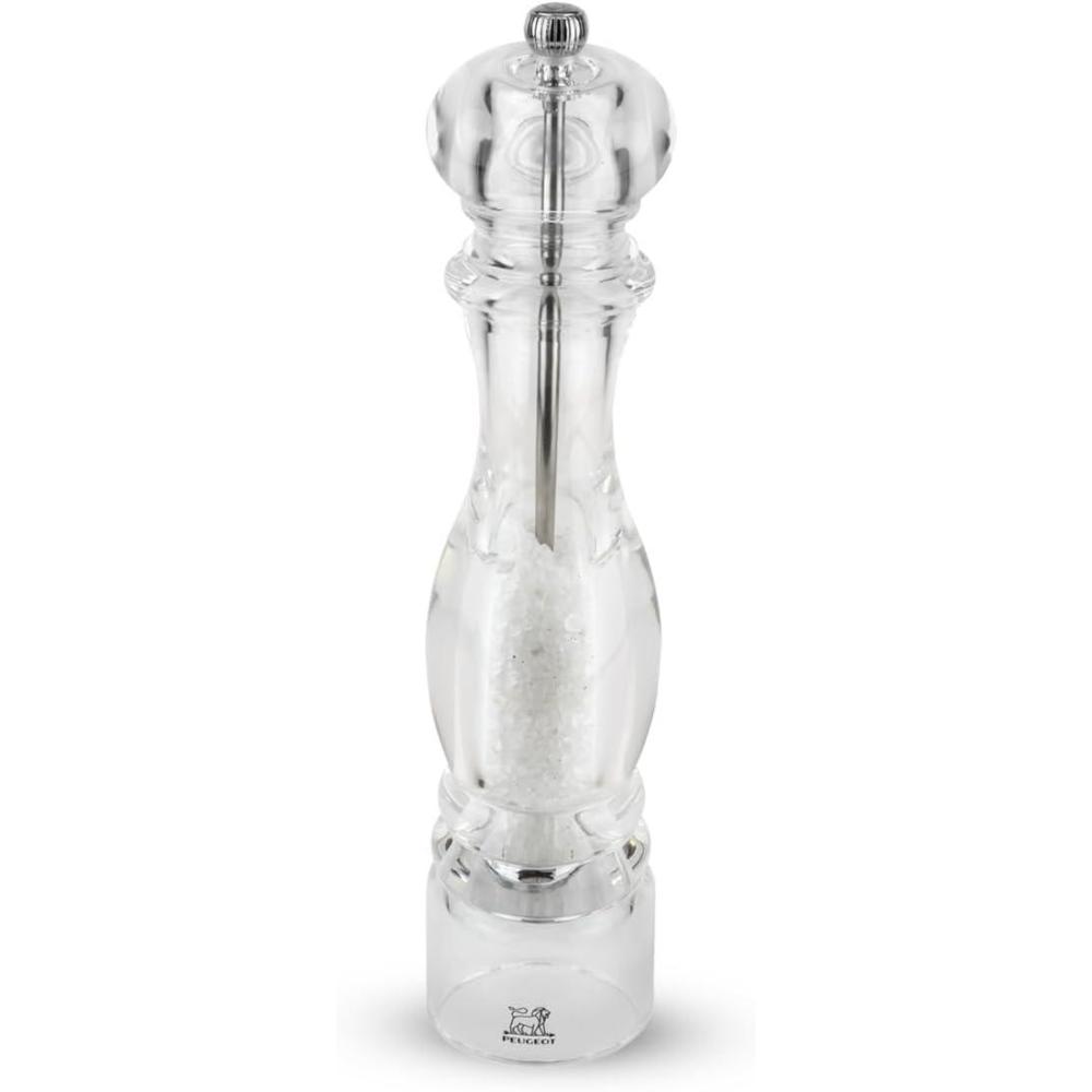 image:imagePeugeot Nancy Manual Salt Mill Transparent Adjustable Grinder for Rock Salt Acrylic Clear 7 inches1182in