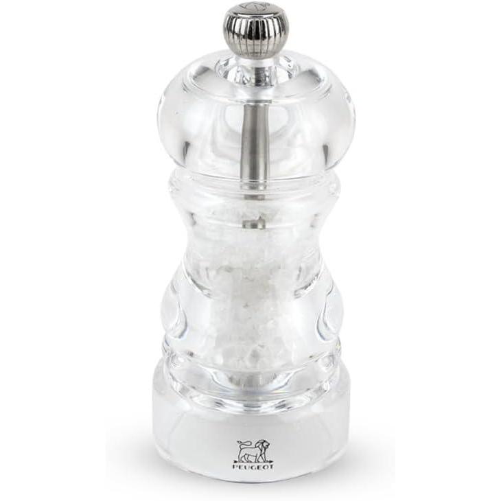 image:imagePeugeot Nancy Manual Salt Mill Transparent Adjustable Grinder for Rock Salt Acrylic Clear 7 inches475 Inch