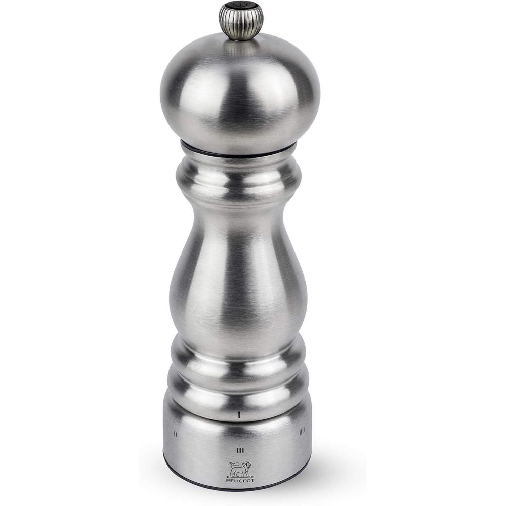 image:imagePeugeot  Paris Chef uSelect Manual Pepper Mill  Adjustable Grinder  Stainless SteelPepper