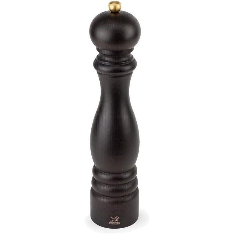 image:imagePeugeot  Paris Manual Pepper Mill  Adjustable Grinder  Beechwood Chocolate