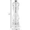 Peugeot – Nancy Manual Salt Mill – Transparent Adjustable Grinder for Rock Salt – Acrylic, Clear, 7 inches(8.75 Inch)
