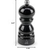 Peugeot – Paris Manual Pepper Mill – Adjustable Grinder – Beechwood, Gloss Black