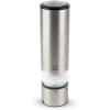 Peugeot – Elis Sense u’Select Electric Salt Mill – Adjustable Grinder, Battery Powered – Blue LED Light, Stainless Steel, 8-inches(Salt Mill)