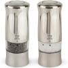 Peugeot – Zeli Electric Salt and Pepper Mill Set – Adjustable Grinder, Battery Powered – with Light, ABS With Brushed Metal Look, 5.5 inches(5-1/2″)