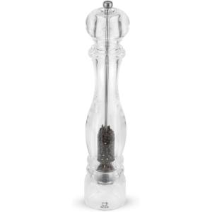 Peugeot – Nancy Manual Pepper Mill – Transparent Adjustable Grinder – Acrylic, Clear, 15 inches(Traditional)