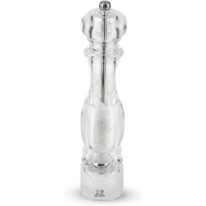 Peugeot – Nancy Manual Salt Mill – Transparent Adjustable Grinder for Rock Salt – Acrylic, Clear, 7 inches(11.82in.)