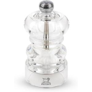 Peugeot – Nancy Manual Salt Mill – Transparent Adjustable Grinder for Rock Salt – Acrylic, Clear, 7 inches(3.5 Inch)
