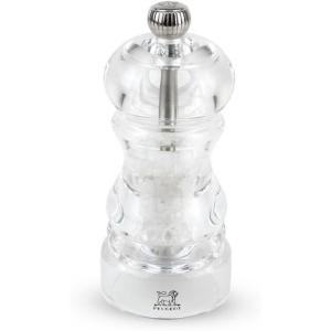 Peugeot – Nancy Manual Salt Mill – Transparent Adjustable Grinder for Rock Salt – Acrylic, Clear, 7 inches(4.75 Inch)