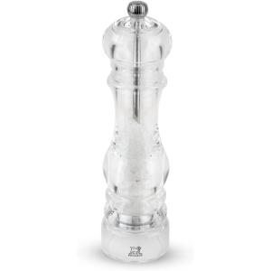 Peugeot – Nancy Manual Salt Mill – Transparent Adjustable Grinder for Rock Salt – Acrylic, Clear, 7 inches(8.75 Inch)