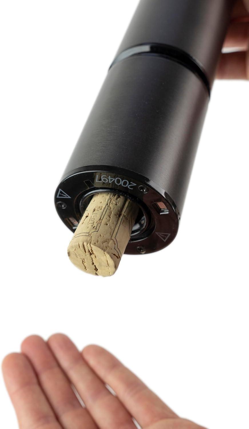 image:imagePeugeot Elis Touch Electric Corkscrew Rechargeable Bottle Opener with Battery and Charging Base Stainless Steel 106 inchesDark Gray