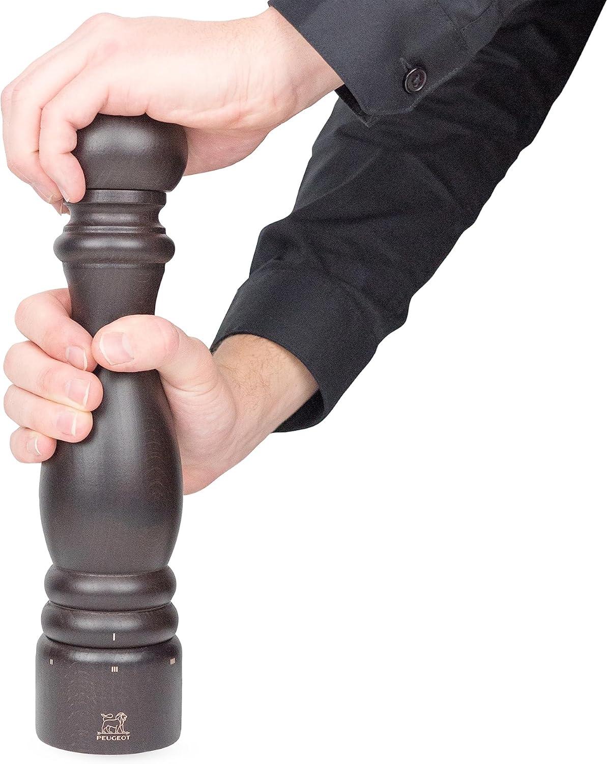 image:imagePeugeot Paris uSelect Manual Pepper Mill 30 cm 120 Adjustable Grinder Beechwood NaturalChocolate