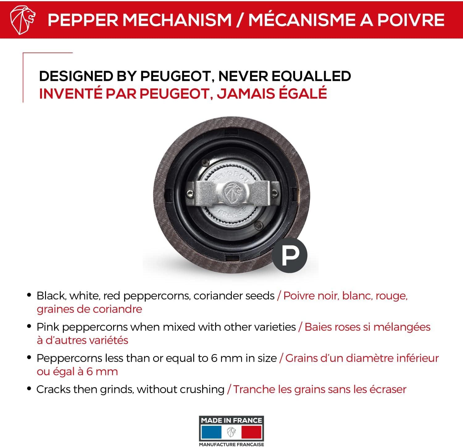 image:imagePeugeot Paris uSelect Manual Pepper Mill 30 cm 120 Adjustable Grinder Beechwood NaturalChocolate