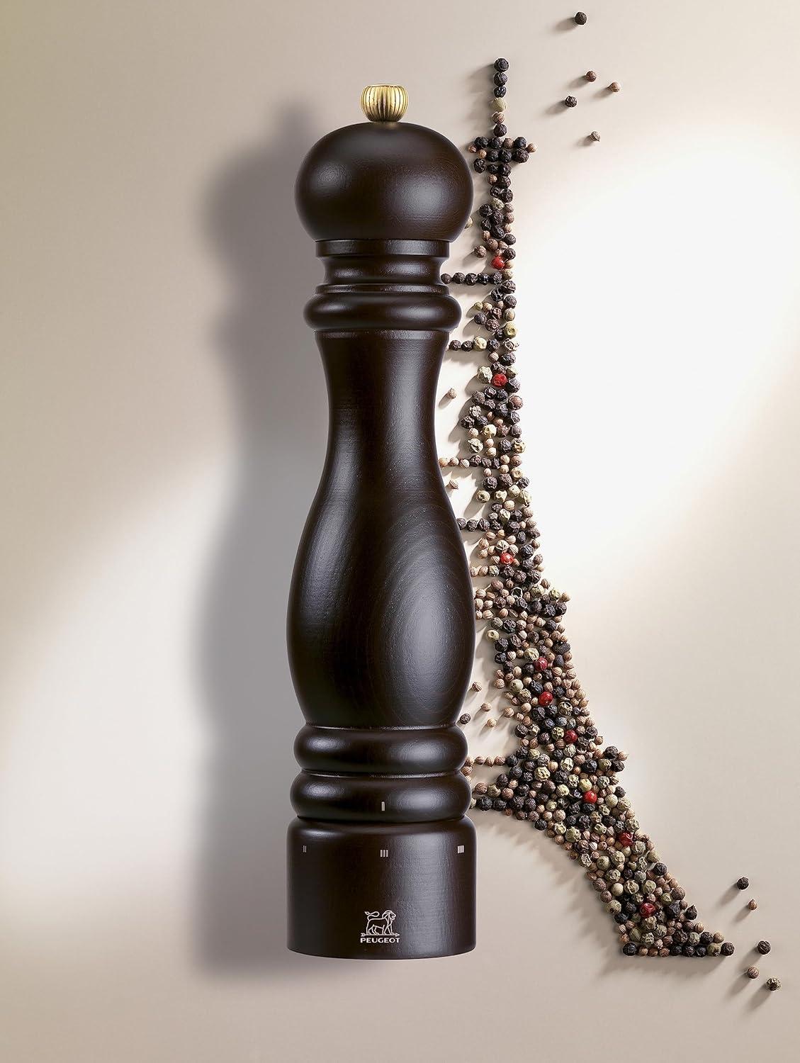 image:imagePeugeot Paris uSelect Manual Pepper Mill 30 cm 120 Adjustable Grinder Beechwood NaturalChocolate