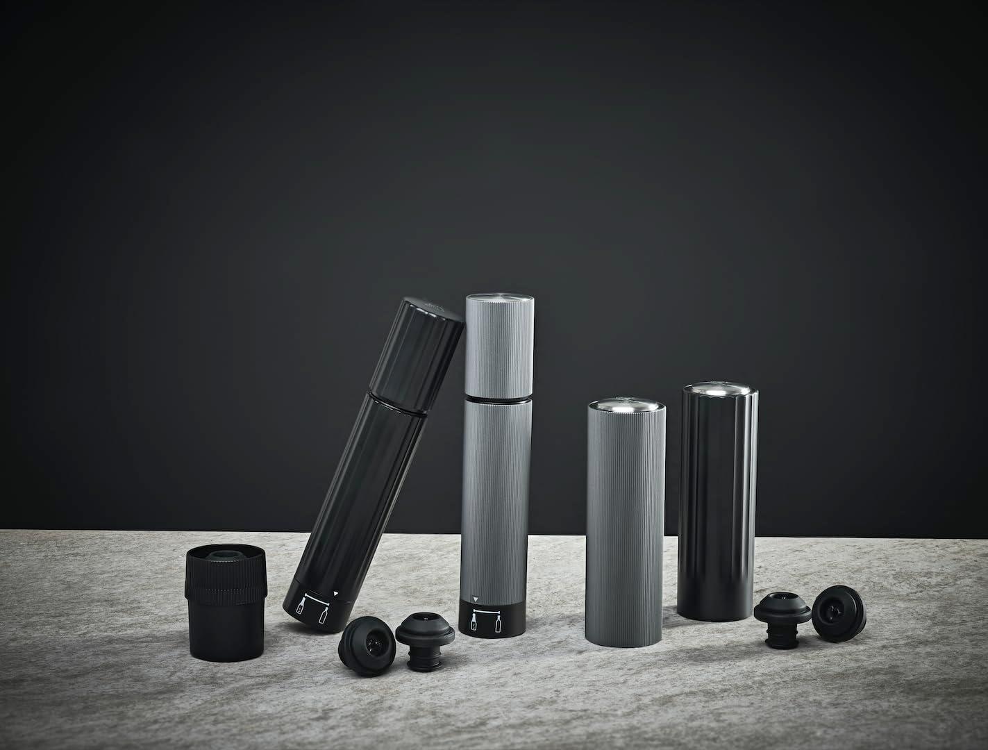 image:imagePeugeot Line Bottle Stopper For Sparking Wine Light GreyBlack