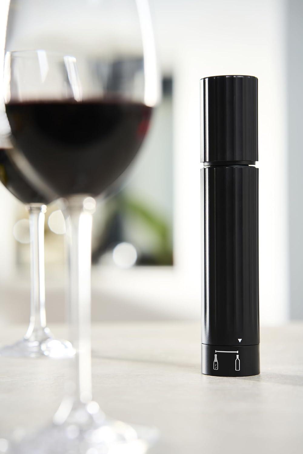 image:imagePeugeot Line Bottle Stopper For Sparking Wine Light GreyBlack