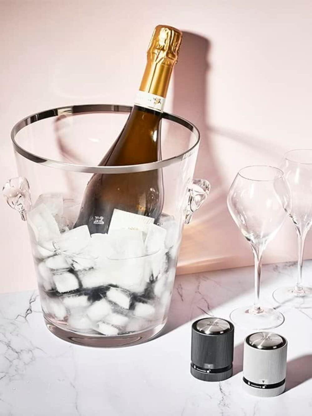 image:imagePeugeot Line Bottle Stopper For Sparking Wine Light GreyLight Grey