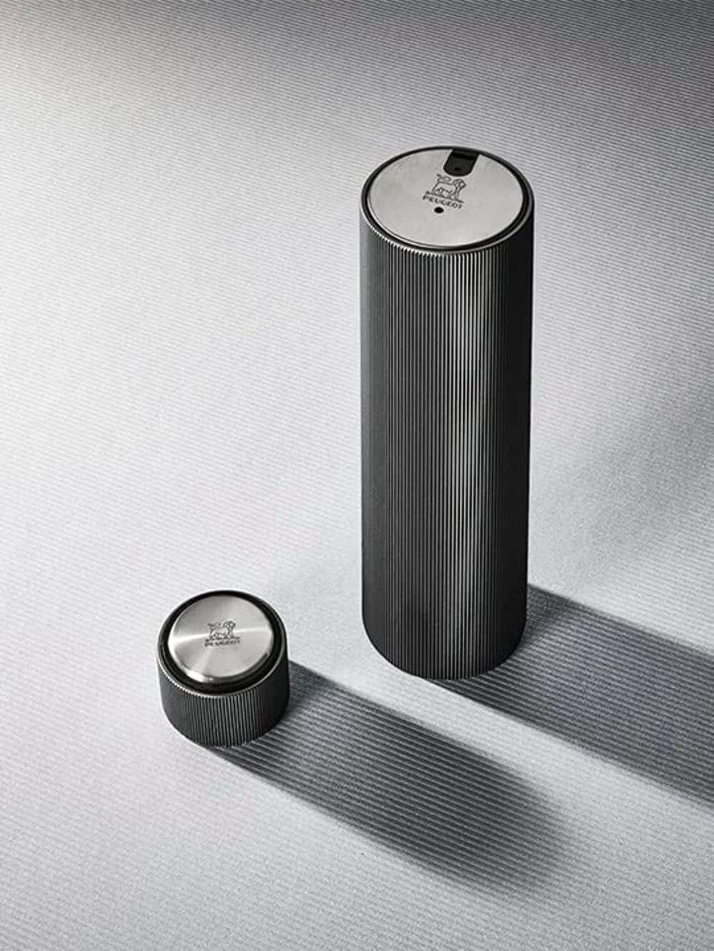 image:imagePeugeot Line Reverse Automatic Rechargable Electric Wine OpenerCorkscrew Light GreyCarbon Dark Grey