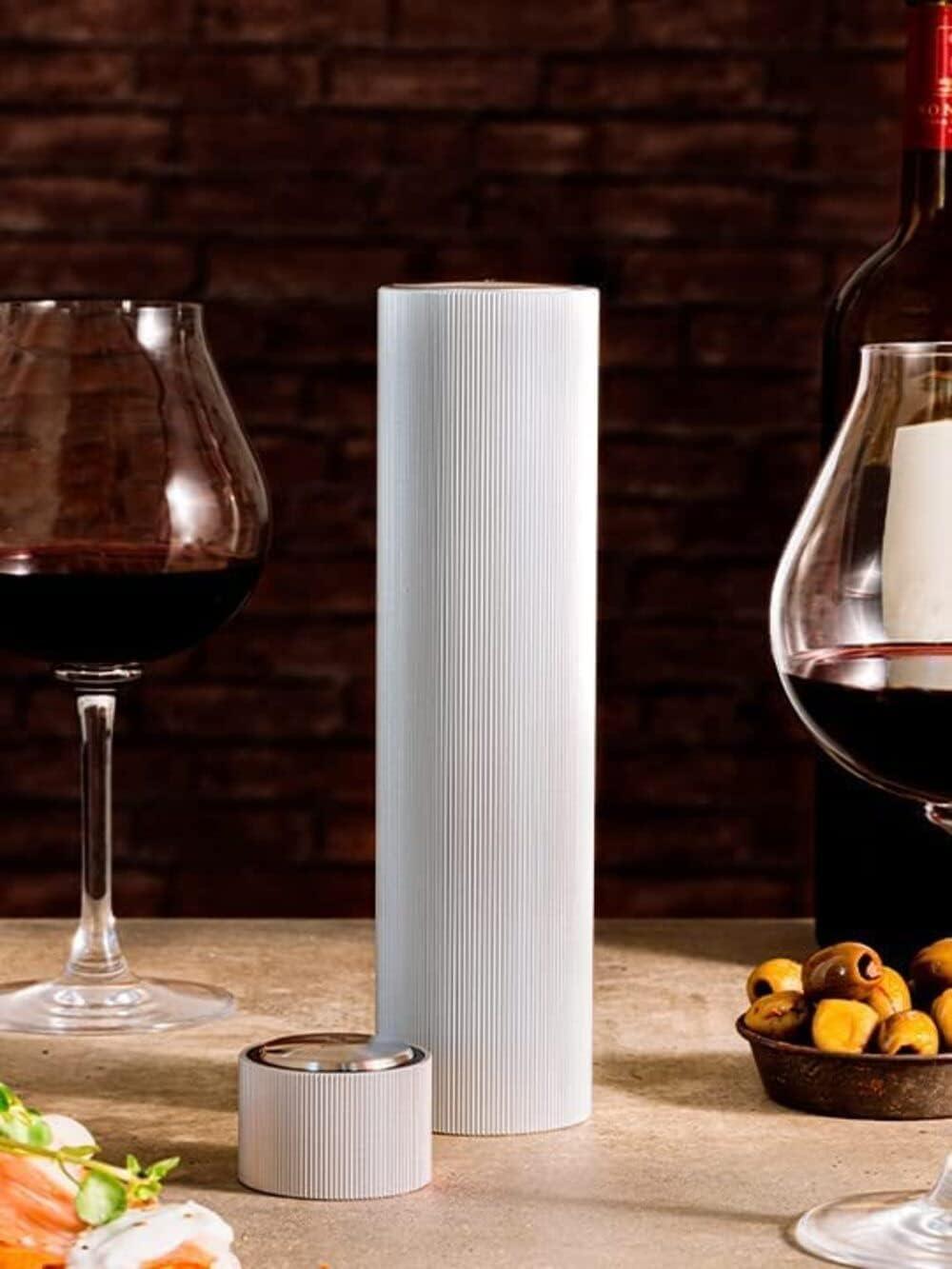 image:imagePeugeot Line Reverse Automatic Rechargable Electric Wine OpenerCorkscrew Light GreyLight Grey