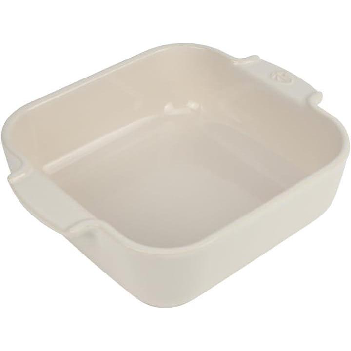 image:imagePeugeot  Appolia Square Oven Dish  Ceramic Baker with Handles  Ecru 65 x 2 inchesEcru