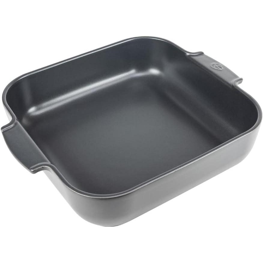 image:imagePeugeot  Appolia Square Oven Dish  Ceramic Baker with Handles  Slate 115 x 3 inchesSlate