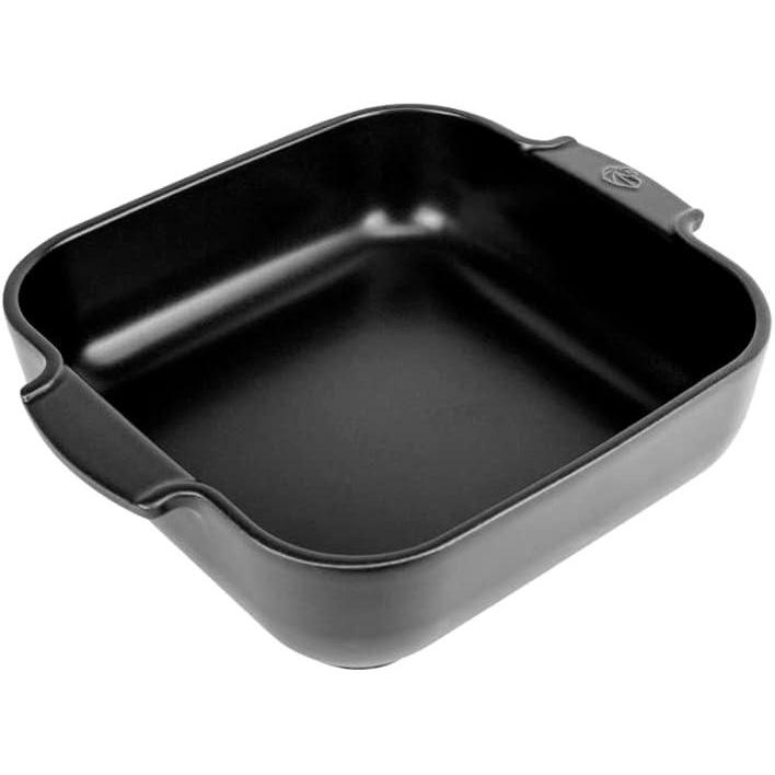 image:imagePeugeot  Appolia Square Oven Dish  Ceramic Baker with Handles  Slate 9 x 25 inchesSatin Black