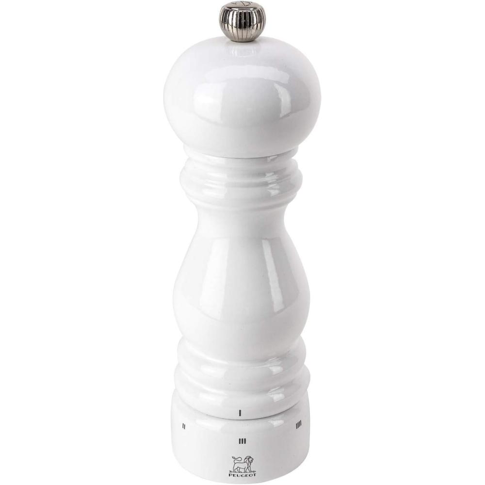 image:imagePeugeot  Paris uSelect Manual Salt Mill  Adjustable Grinder  Beechwood Gloss White7