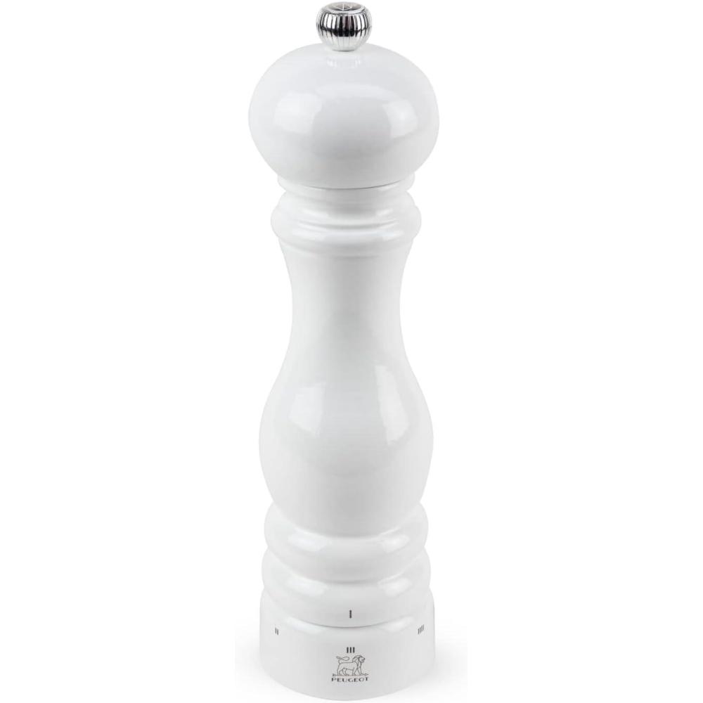 image:imagePeugeot  Paris uSelect Manual Salt Mill  Adjustable Grinder  Beechwood Gloss White9