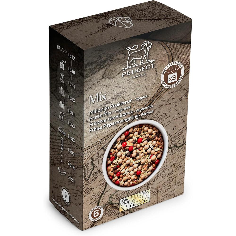 image:imagePeugeot Fresh Peppercorn Mix for Fish 60g 3 fresh sachets of 20g