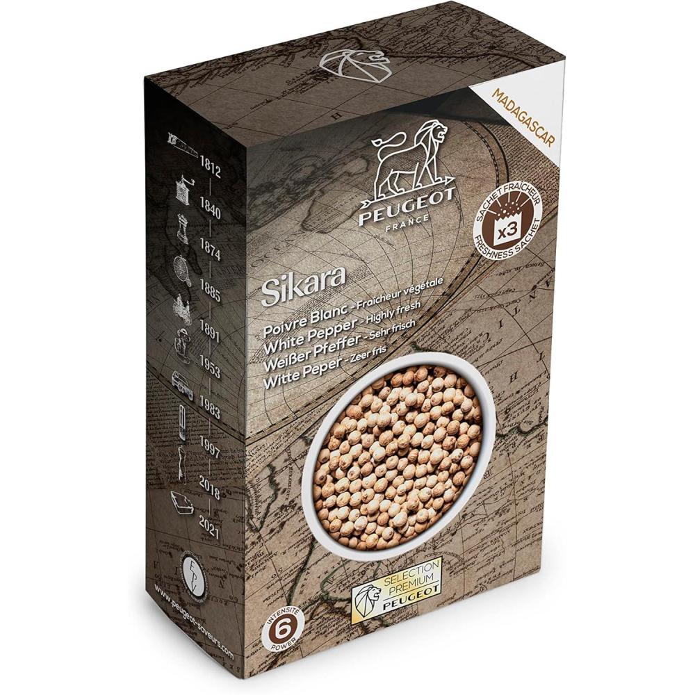 image:imagePeugeot Sikara Madagascar White Peppercorns 60g 3 fresh sachets of 20g