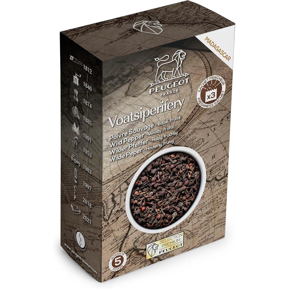 image:imagePeugeot Voatsiperifery Madagascar Wild Peppercorns 60g 3 fresh sachets of 20g