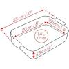 Appolia Rectangular Baking Dish, 9.8×6.7 inch(Satin Black)