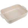 Peugeot – Appolia Rectangular Oven Dish – Ceramic Baker with Handles – Blue, 10 x 8 x 2.5 inches(Ecru)