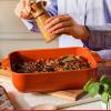 Peugeot – Appolia Rectangular Oven Dish – Ceramic Baker with Handles – Blue, 10 x 8 x 2.5 inches(Terracotta)