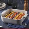 Peugeot – Appolia Square Oven Dish – Ceramic Baker with Handles – Ecru, 9 x 2.5 inches(Ecru)
