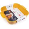 Peugeot – Appolia Square Oven Dish – Ceramic Baker with Handles – Ecru, 9 x 2.5 inches(Saffron)