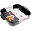 Peugeot – Appolia Square Oven Dish – Ceramic Baker with Handles – Ecru, 9 x 2.5 inches(Satin Black)