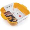Peugeot – Appolia Square Oven Dish – Ceramic Baker with Handles – Slate, 9 x 2.5 inches(Saffron)