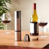 Peugeot – Elis Touch Electric Corkscrew – Rechargeable Bottle Opener with Battery and Charging Base, Stainless Steel, 10.6 inches(Stainless Steel)