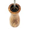 Peugeot – Fidji Manual Pepper Mill – Adjustable Grinder – Olive Wood and Stainless Steel, Natural, 6 Inch