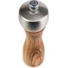Peugeot – Fidji Manual Pepper Mill – Adjustable Grinder – Olive Wood and Stainless Steel, Natural, 6 Inch