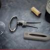 Peugeot – Mathus Corkscrew – Two-Prong Bottle Opener For Old-Style Corks, Black, 4.5 Inches
