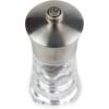 Peugeot – Oleron Manual Chili Pepper Mill – Transparent Adjustable Spice Grinder – Acrylic and Beechwood, Chocolate, 5.5 Inches(Clear)