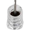 Peugeot – Oleron Manual Chili Pepper Mill – Transparent Adjustable Spice Grinder – Acrylic and Beechwood, Chocolate, 5.5 Inches(Clear)