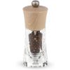 Peugeot – Oleron Manual Chili Pepper Mill – Transparent Adjustable Spice Grinder – Acrylic and Beechwood, Chocolate, 5.5 Inches(Natural)