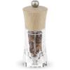 Peugeot – Oleron Manual Chili Pepper Mill – Transparent Adjustable Spice Grinder – Acrylic and Beechwood, Chocolate, 5.5 Inches(Natural)