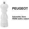 Peugeot – Paris u’Select Manual Salt Mill – Adjustable Grinder – Beechwood, Gloss White(7”)