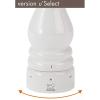Peugeot – Paris u’Select Manual Salt Mill – Adjustable Grinder – Beechwood, Gloss White(7”)