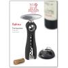 Peugeot – Salma Continuous Turn Corkscrew – Bottle Opener with Foil Cutter Base, Black, 7.5 inches(Black)