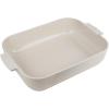 Peugeot – Appolia Rectangular Oven Dish – Ceramic Baker with Handles – Blue, 10 x 8 x 2.5 inches(Ecru)